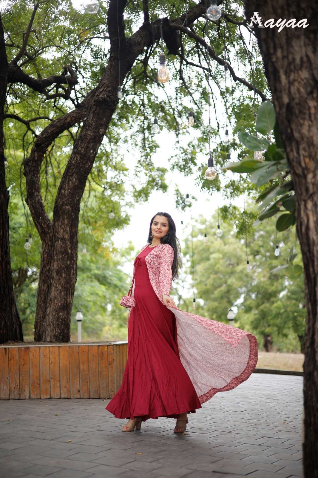 Aayaa Vol 15 Gown Kurti manufacturer in Surat