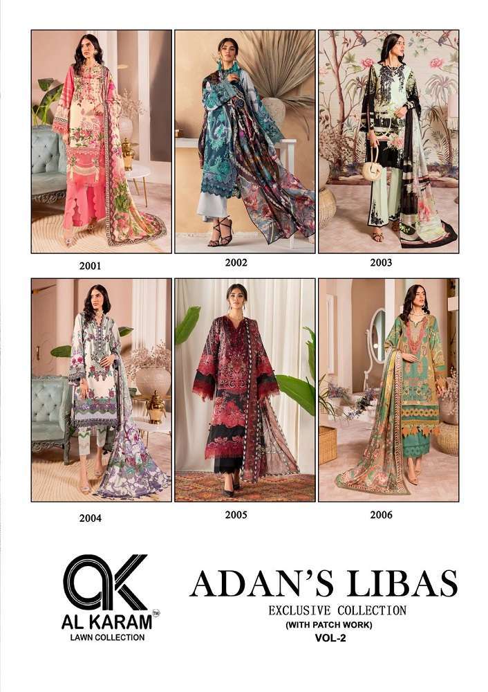 Al Karam Adans Liba Vol 2 Traditional dress material in Gujarat