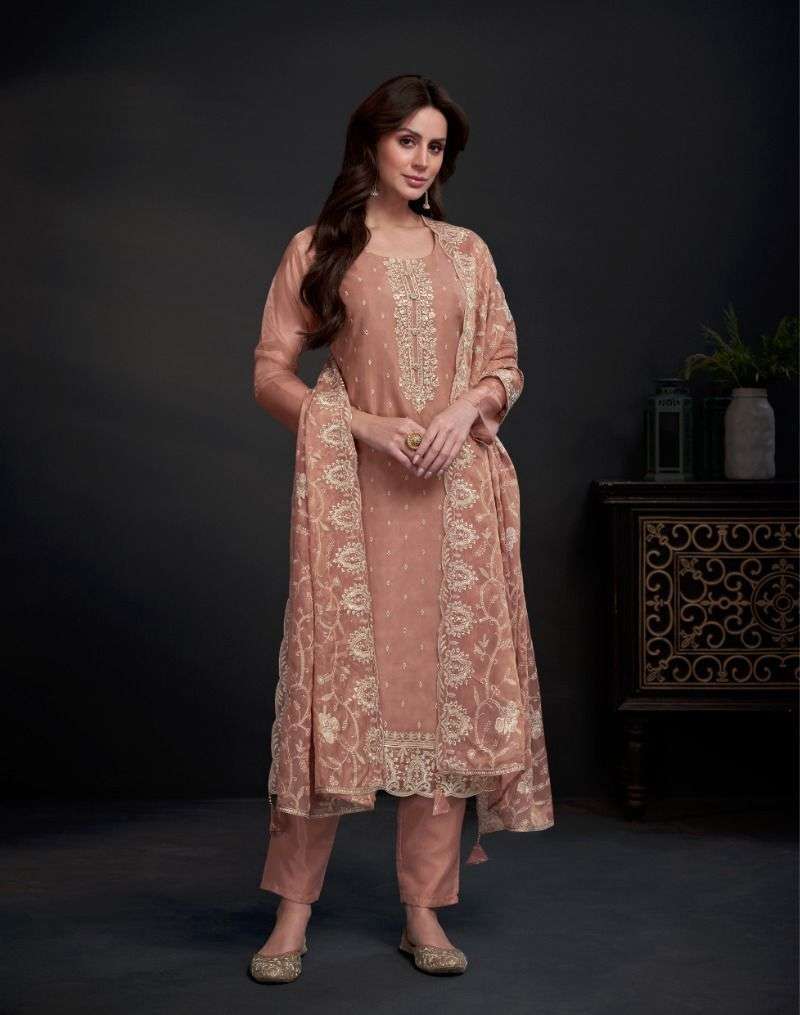 Amirah Ayra Organza Embroidery Wholesale party wear salwar suits