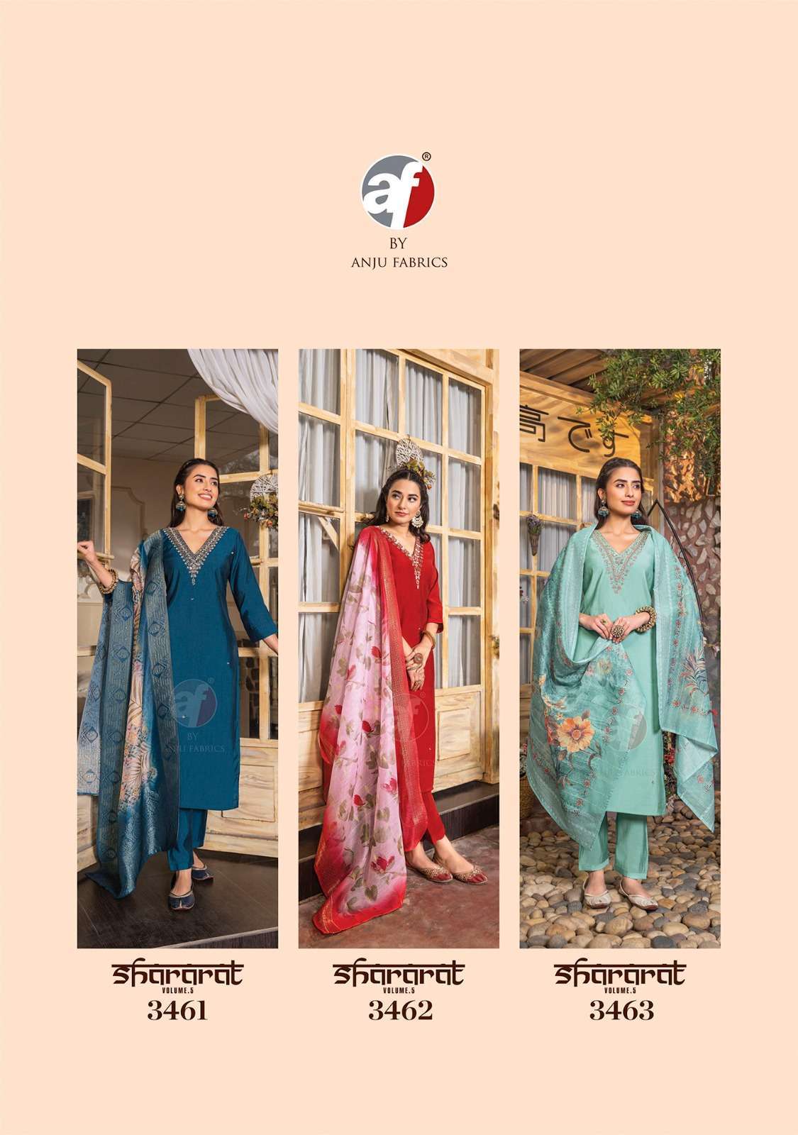 Anju Fabrics Shararat Vol - 5 Kurti Manufacturers in Gujarat