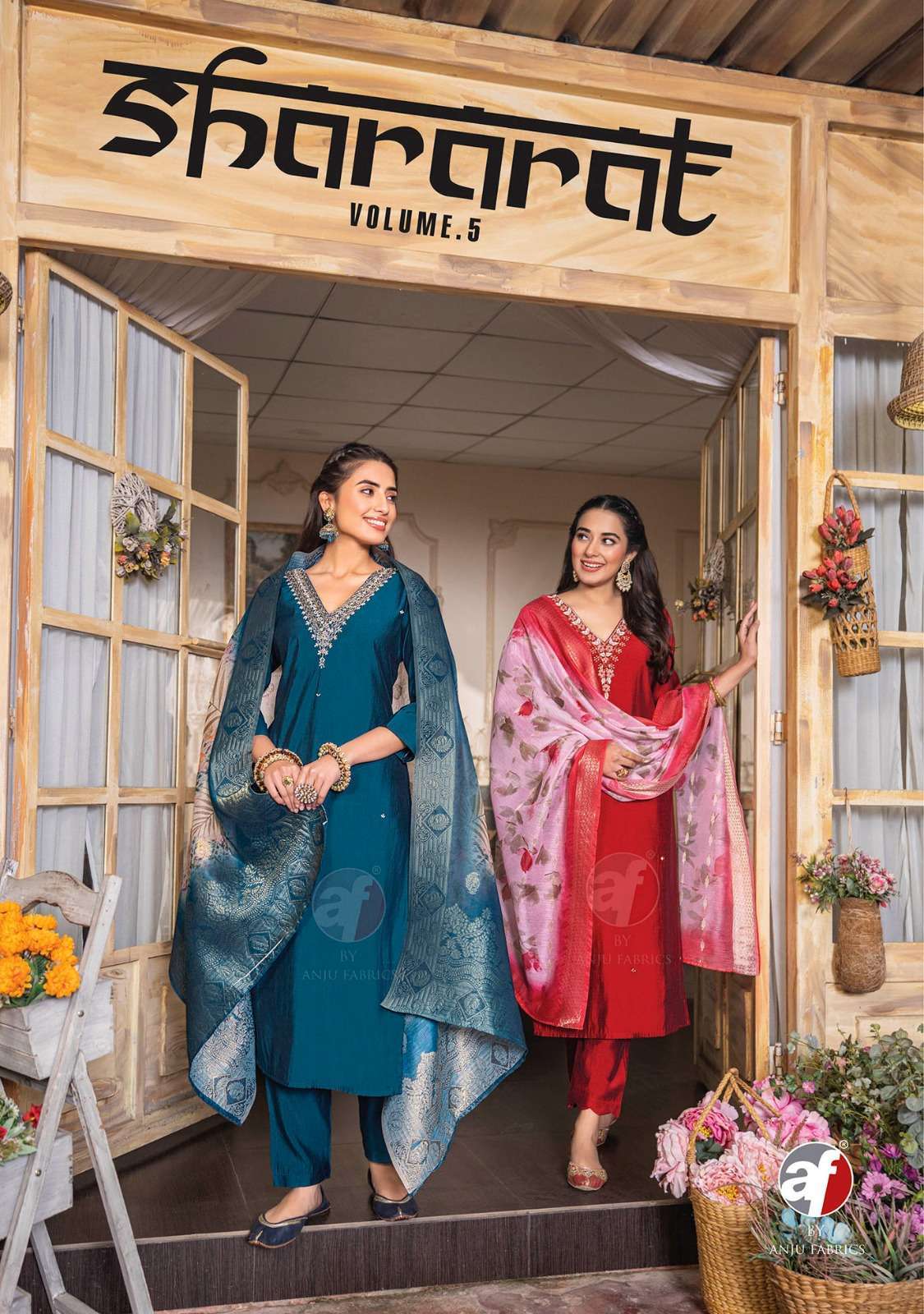Anju Fabrics Shararat Vol - 5 Kurti Manufacturers in Gujarat
