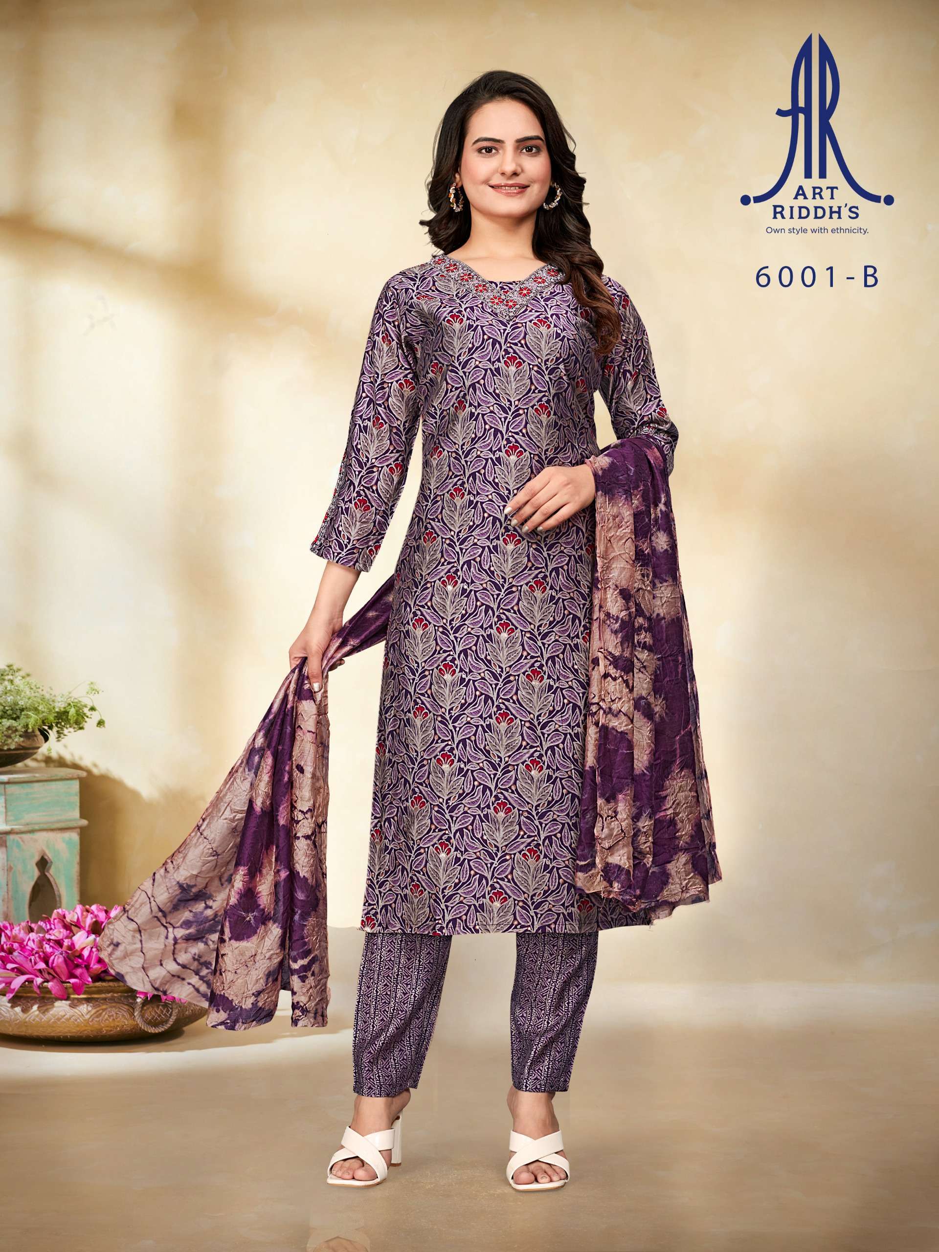 ARTRIDDH 6001 - B Kurtis catalog online shopping