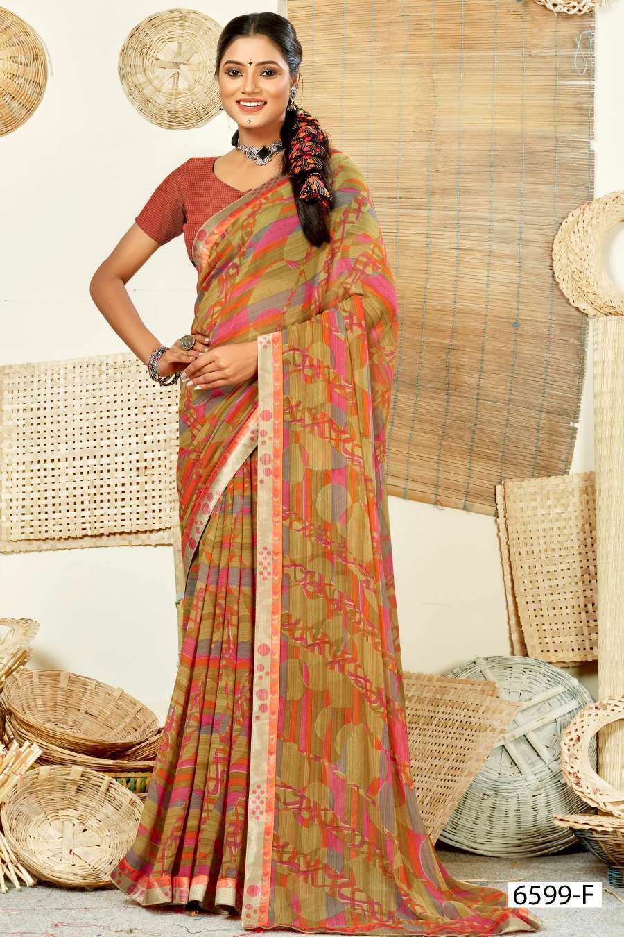 BYPASS 6599 INDER SILK MILLS  Wholesale saree price