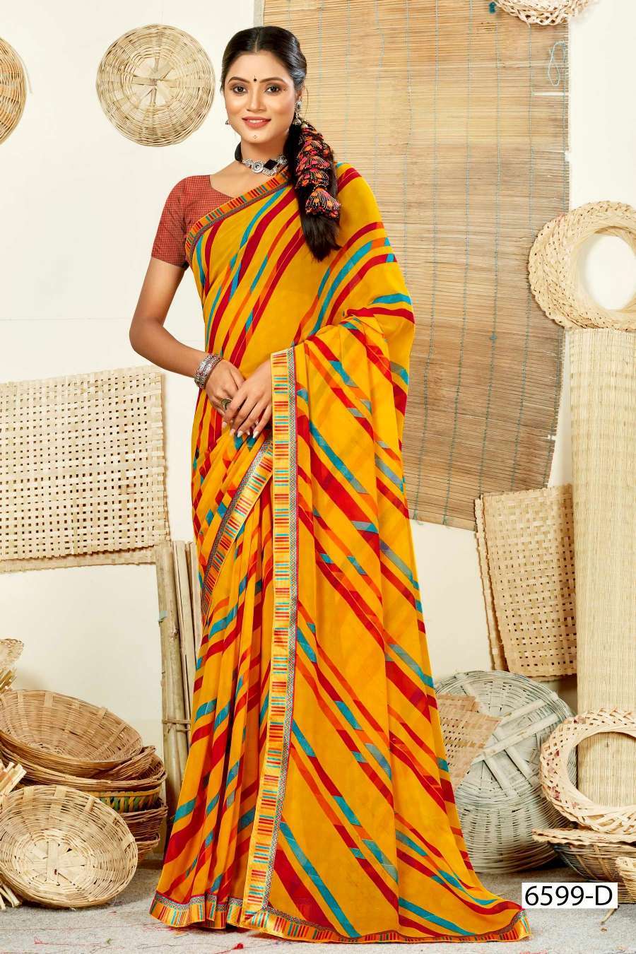 BYPASS 6599 INDER SILK MILLS  Wholesale saree price