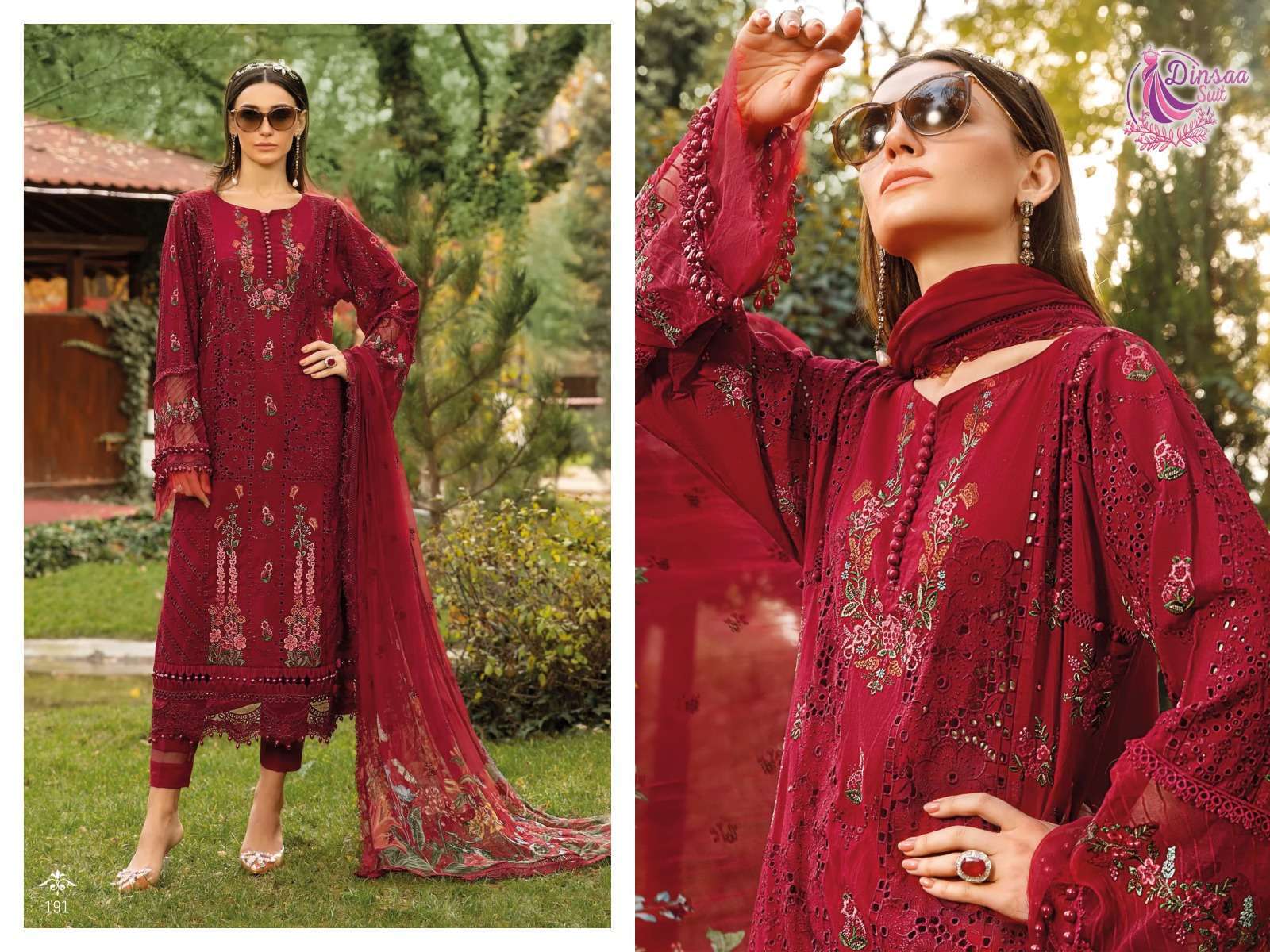 Dinsaa Maria B Vol 1 Pakistani Suits catalog online shopping