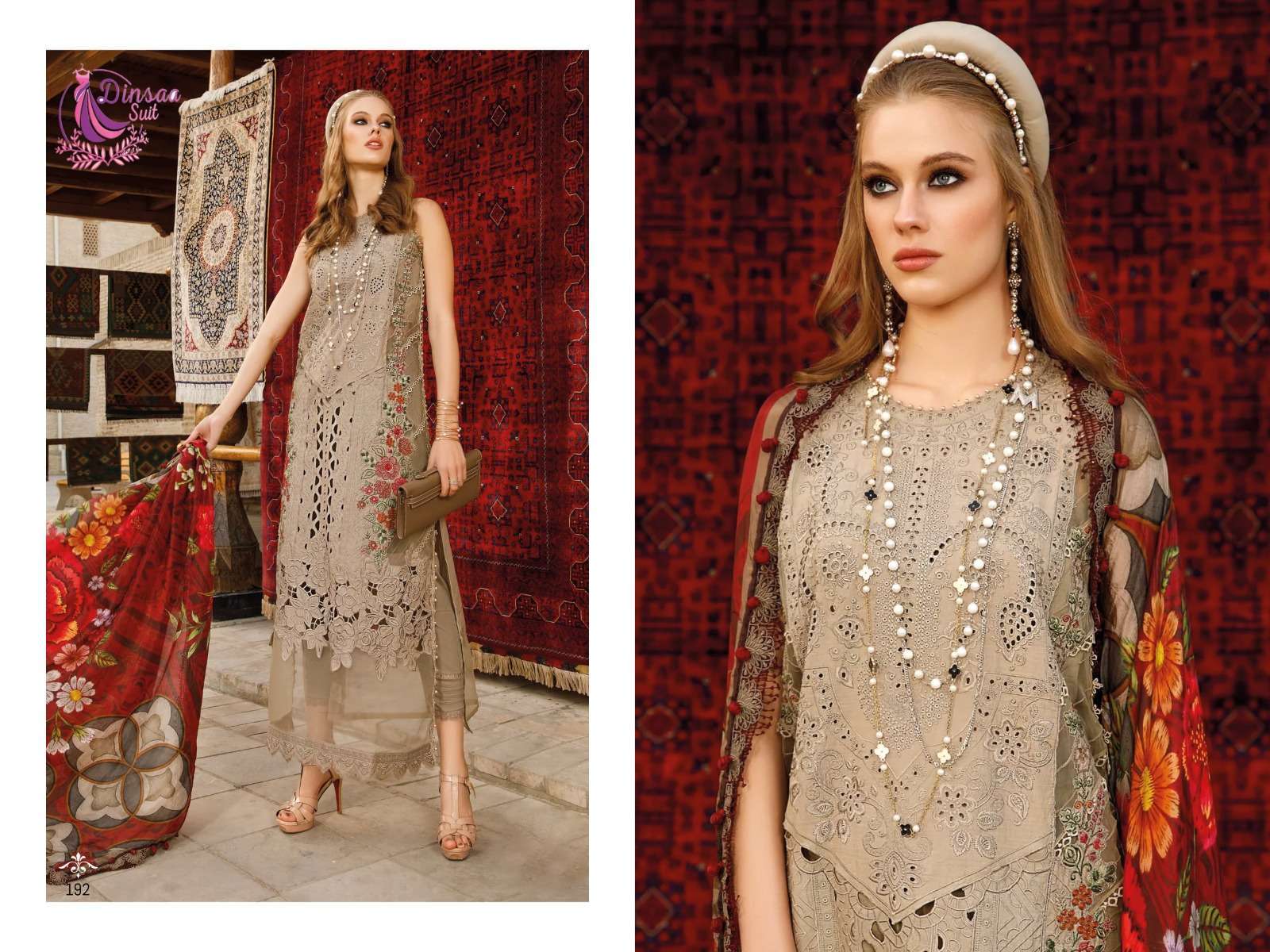 Dinsaa Maria B Vol 1 Pakistani Suits catalog online shopping