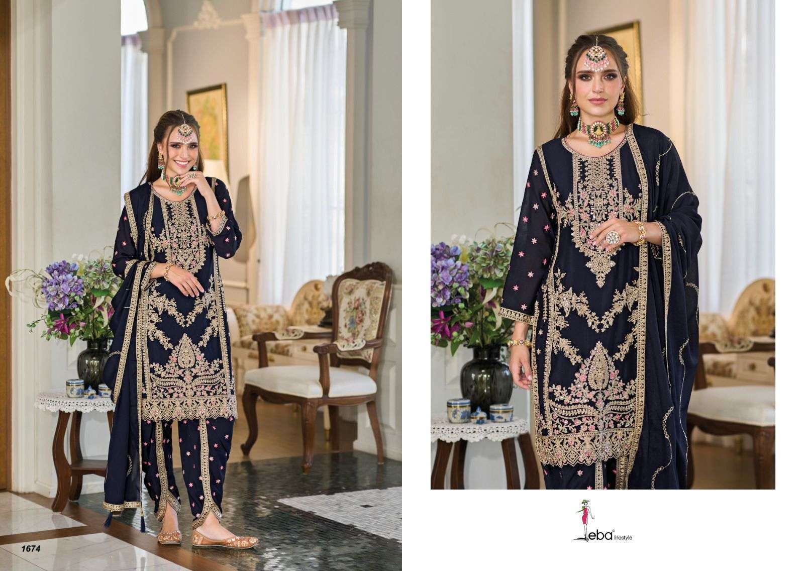 Eba Aahana Embroidered Latest wholesale salwar kameez designs