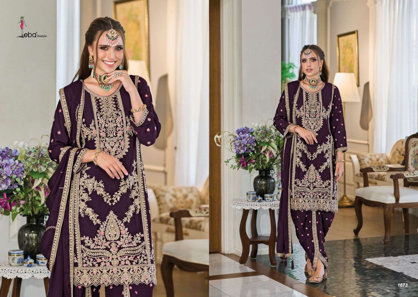 Eba Aahana Embroidered Latest wholesale salwar kameez designs