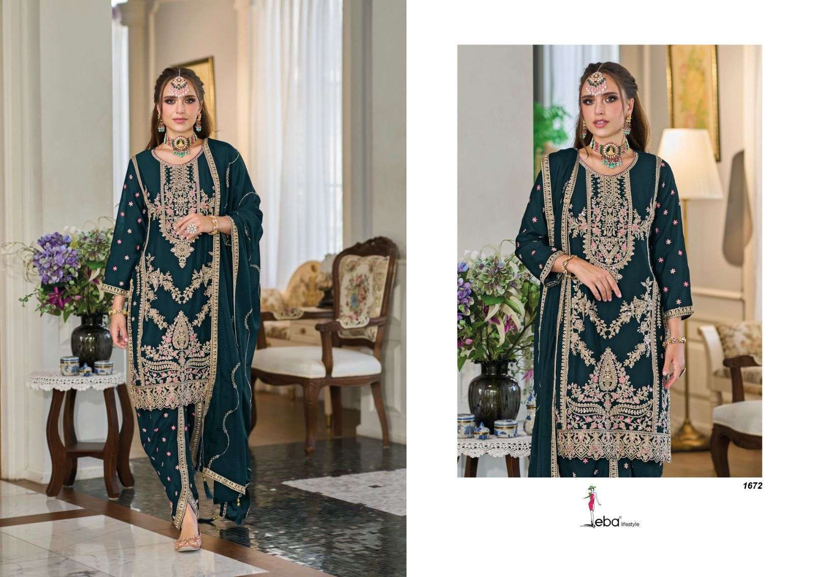 Eba Aahana Embroidered Latest wholesale salwar kameez designs