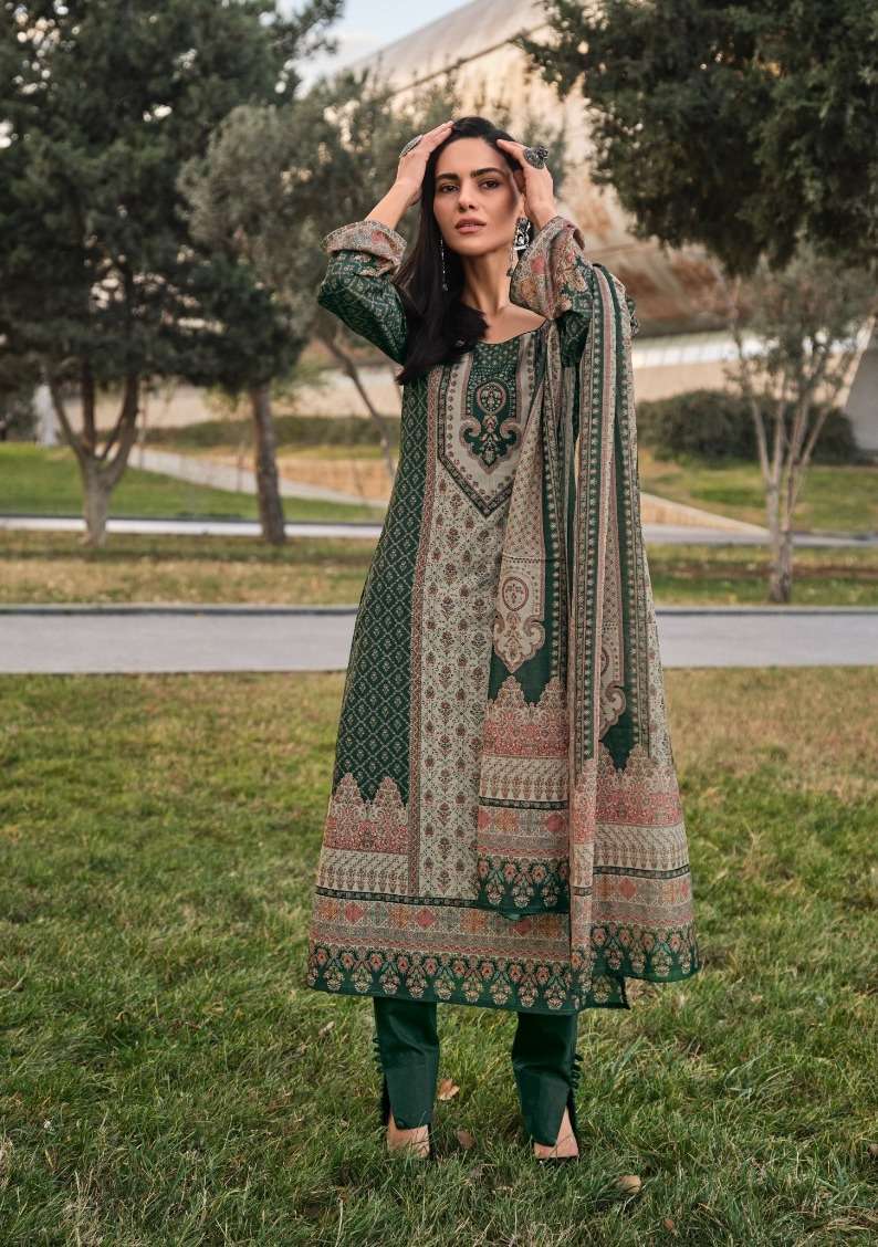 Fida Haya Digital Printed Cotton Designer dress materials wholesale