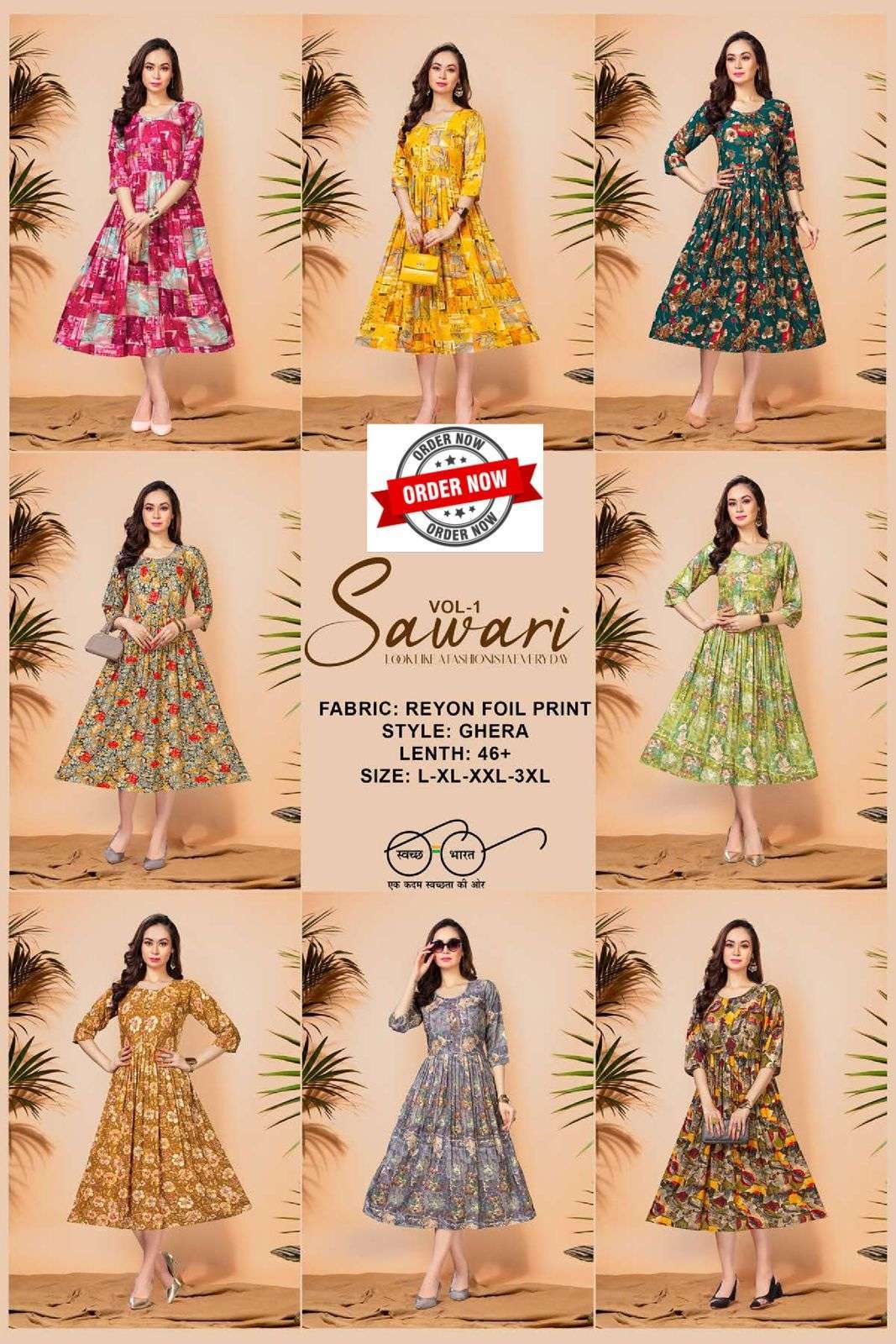 FT SAWARI VOL.1 Kurti manufacturers for boutiques