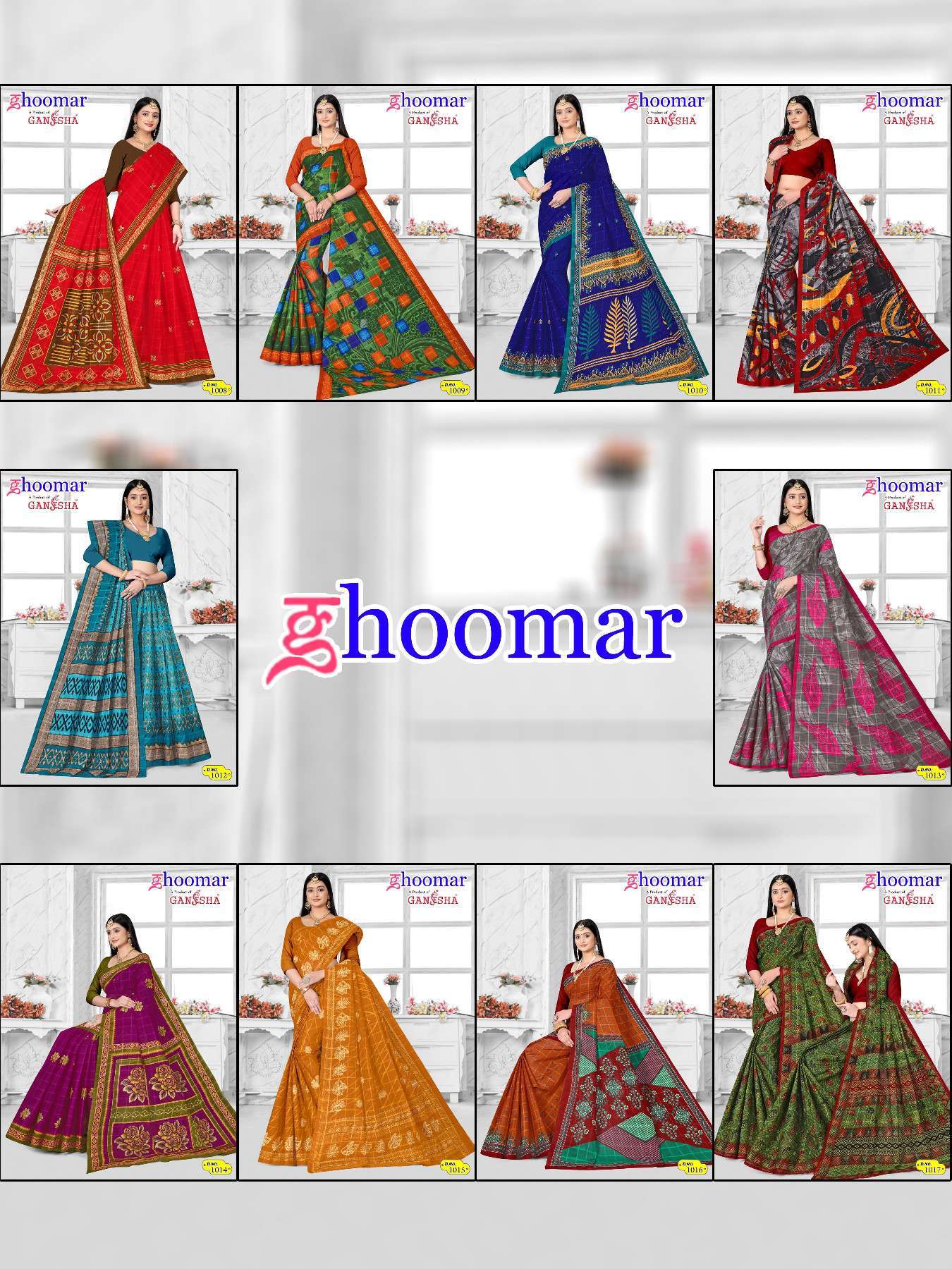 Ghoomar Ganesha Vol-1 -Cotton Wholesale silk saree manufacturers in Ahmedabad