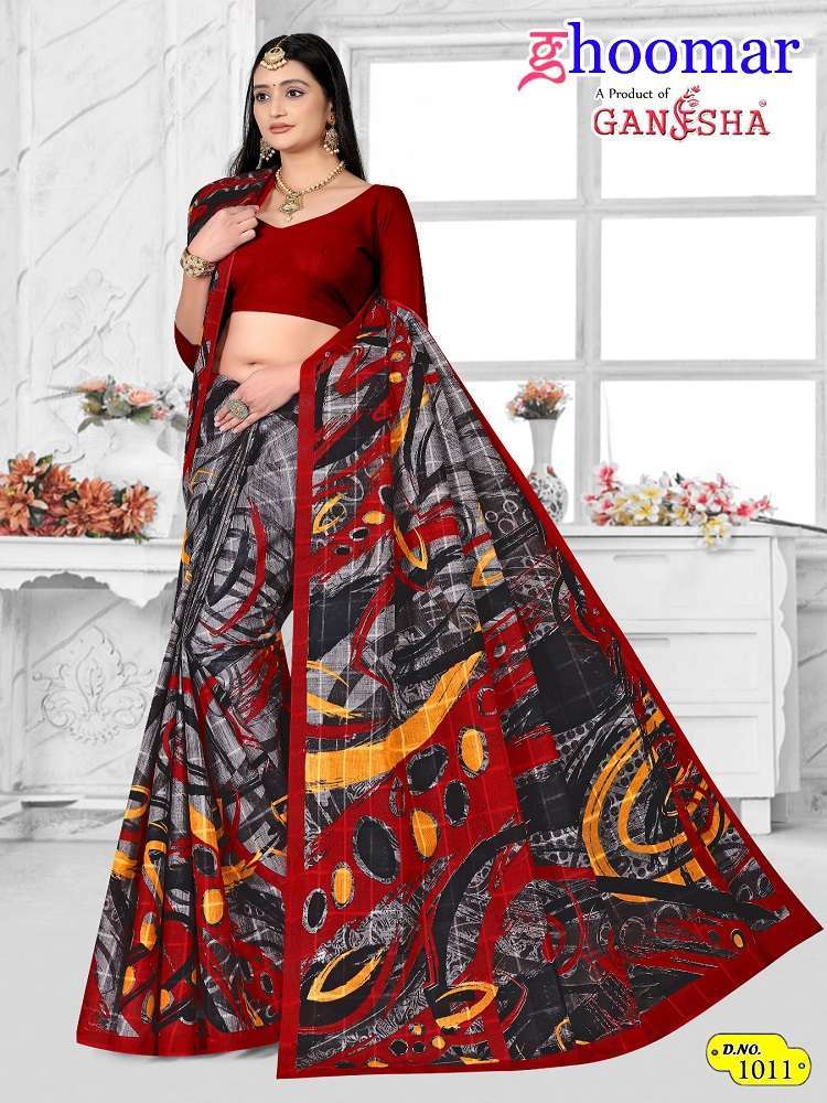 Ghoomar Ganesha Vol-1 -Cotton Wholesale silk saree manufacturers in Ahmedabad
