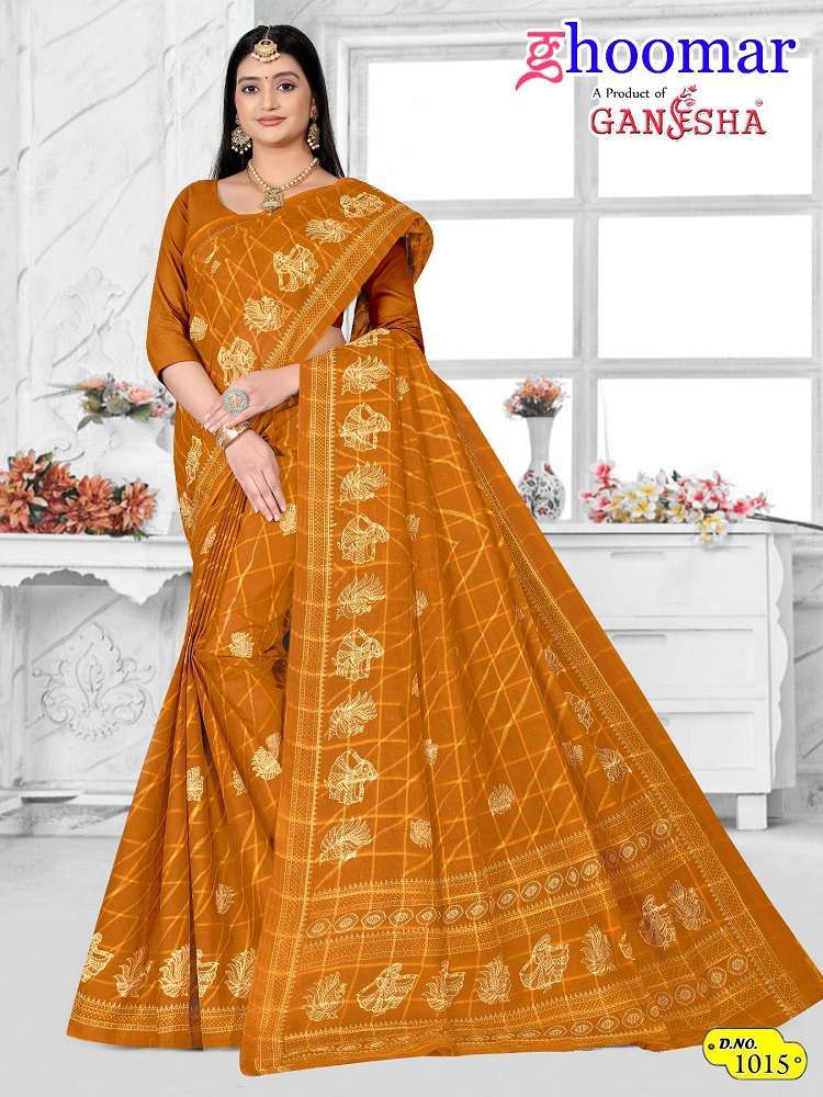 Ghoomar Ganesha Vol-1 -Cotton Wholesale silk saree manufacturers in Ahmedabad