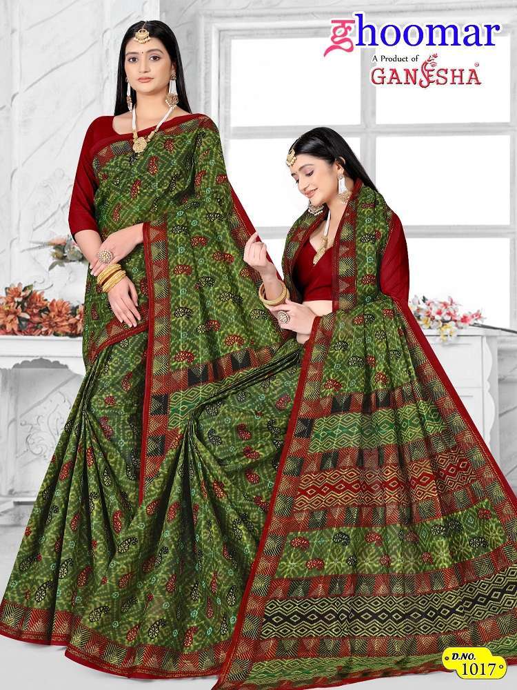 Ghoomar Ganesha Vol-1 -Cotton Wholesale silk saree manufacturers in Ahmedabad