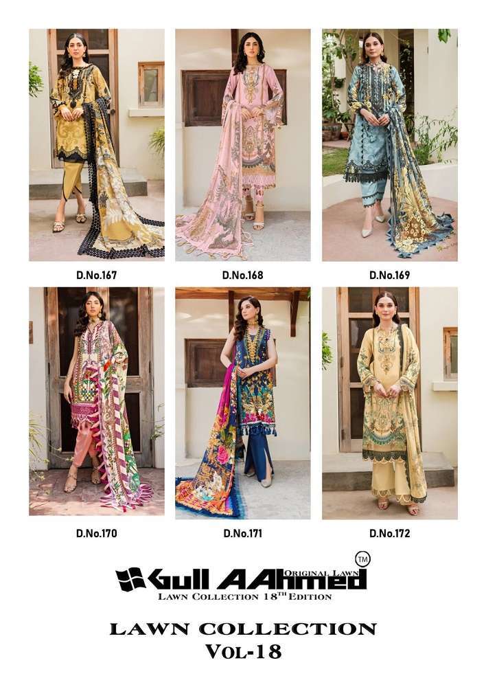 Gull Aahmed Lawn Collection Vol-18 -Surat wholesale dress material market address