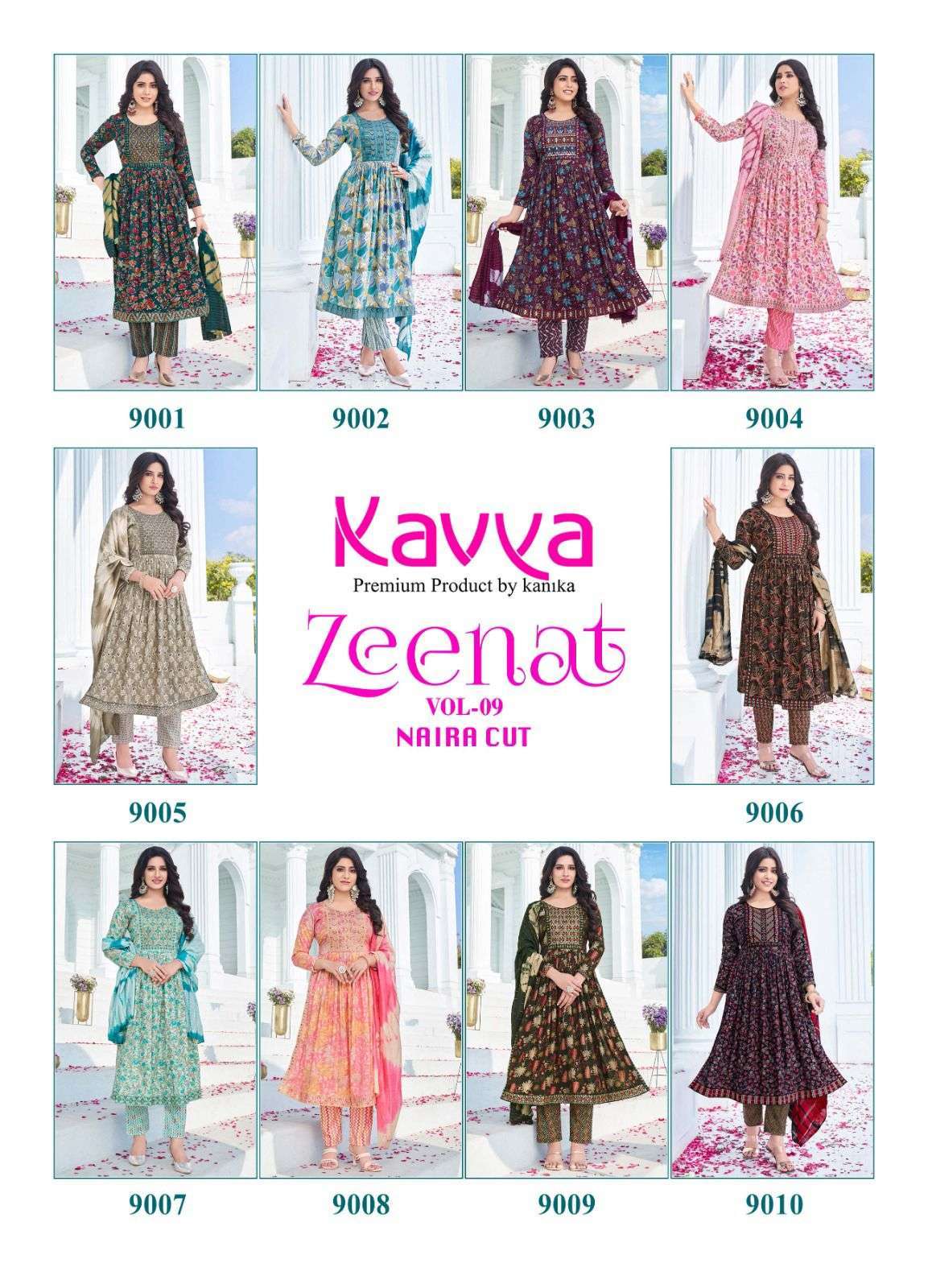 KAVYA ZEENAT VOL 9 Surat textile market kurtis