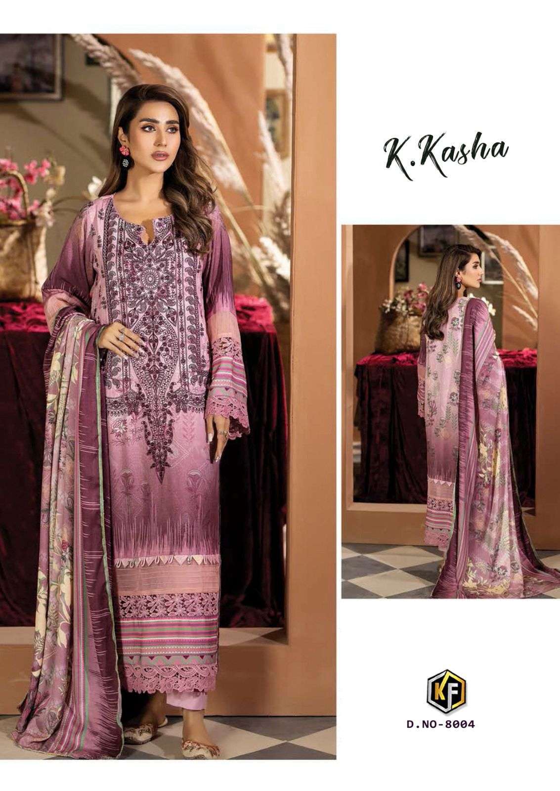 Keval K Kasha Vol 8 Dress Material for retail shop in Surat