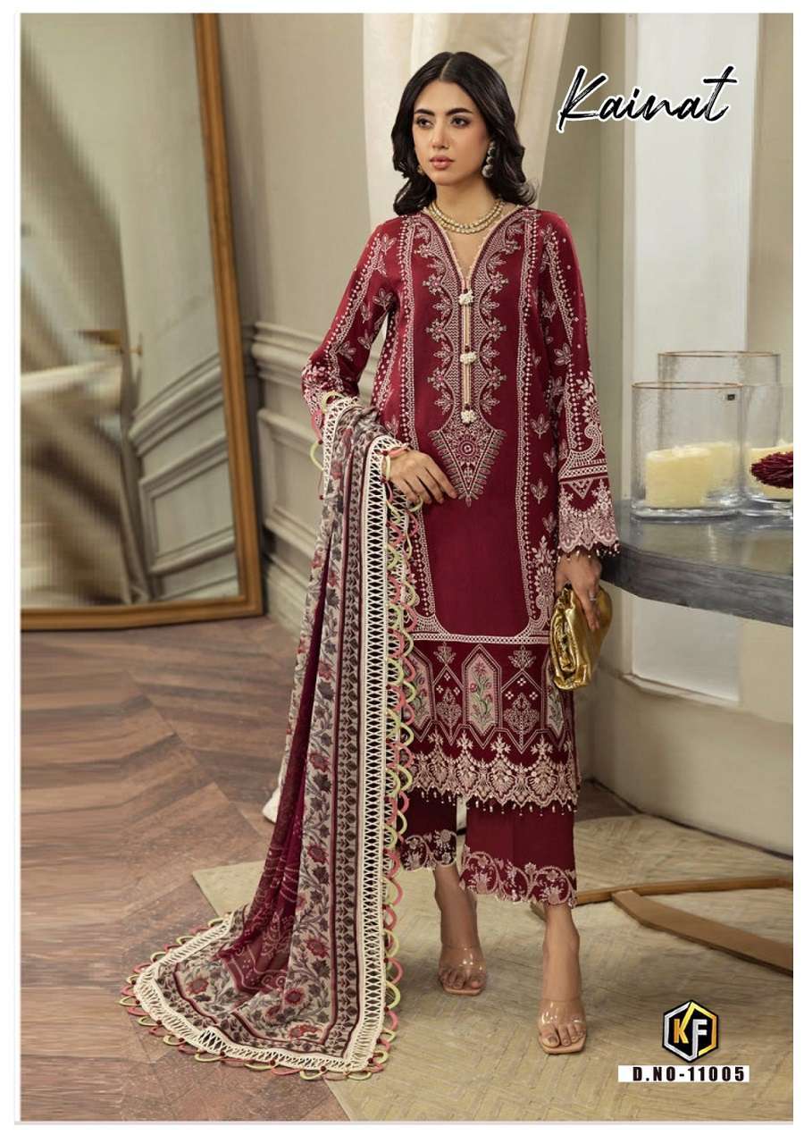 Keval Kainat Vol 11 Heavy Luxury Lawn Cotton Dress Material Surat Wholesale Market