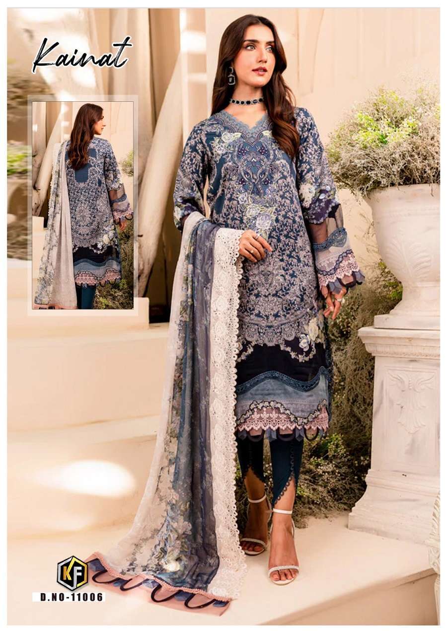 Keval Kainat Vol 11 Heavy Luxury Lawn Cotton Dress Material Surat Wholesale Market