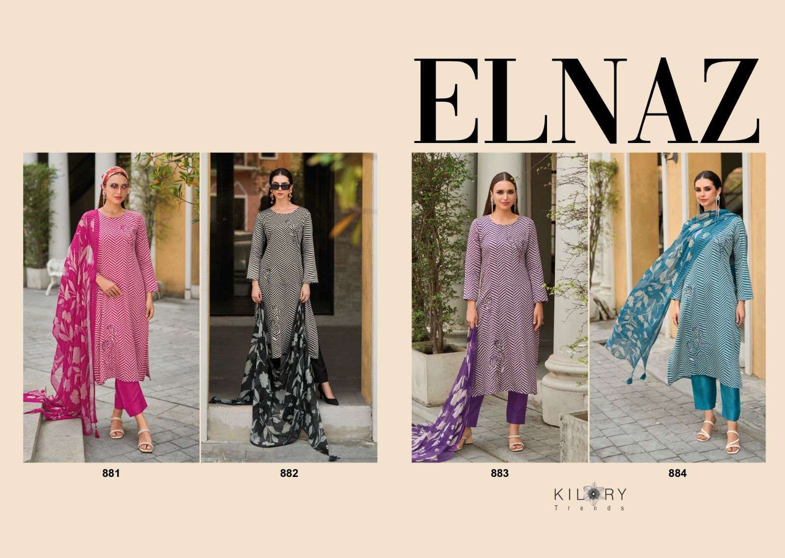Kilory Elnaz Jam Cotton Designer  Pakistani Salwar Kameez wholesalers in Surat