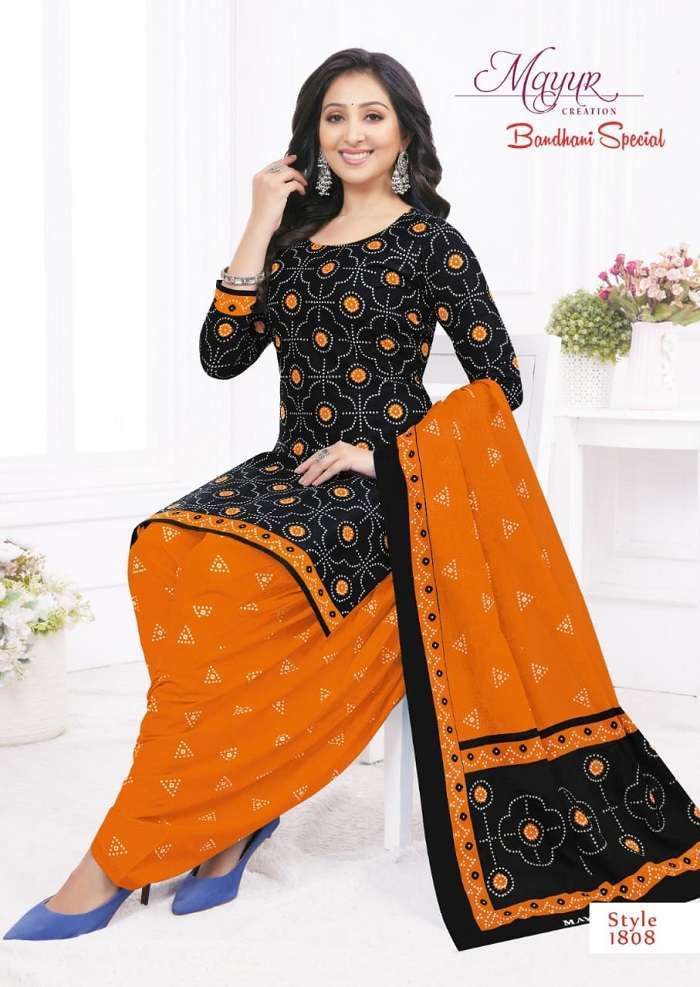 Mayur Bandhani Special Vol-18 Surat wholesale dress material market online shopping