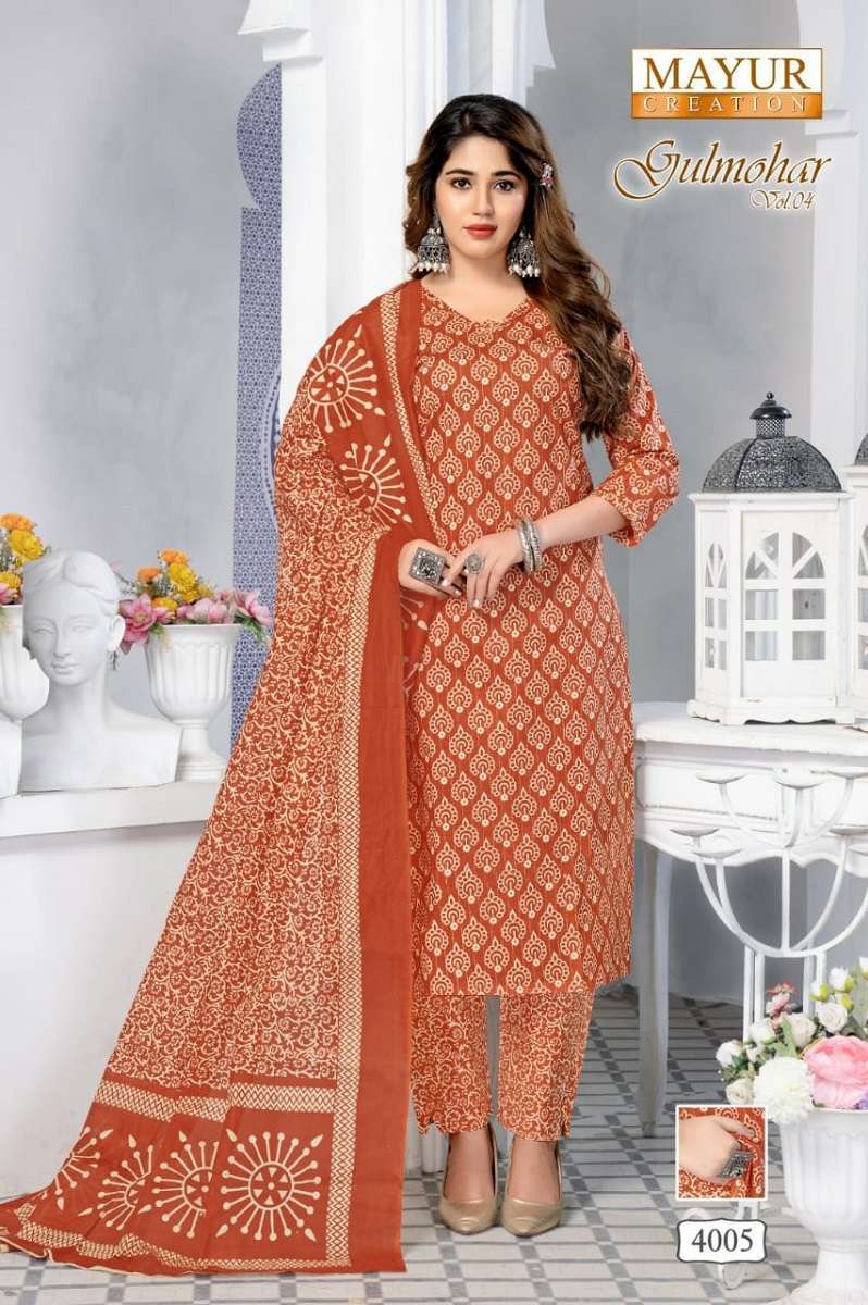 Mayur Gulmohar Vol-4 Wholesale dress material sellers in Surat