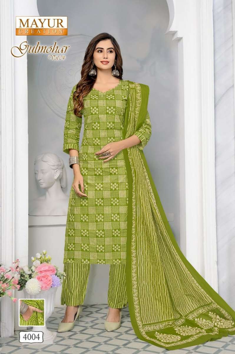 Mayur Gulmohar Vol-4 Wholesale dress material sellers in Surat