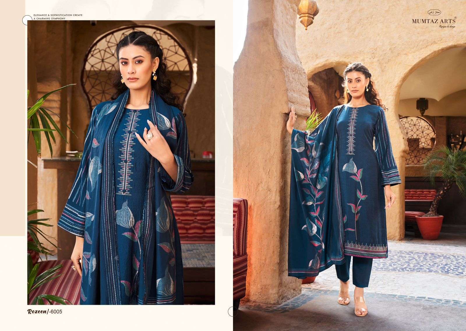 Mumtaz Rozeen Viscose Designer Wholesale Indian suits