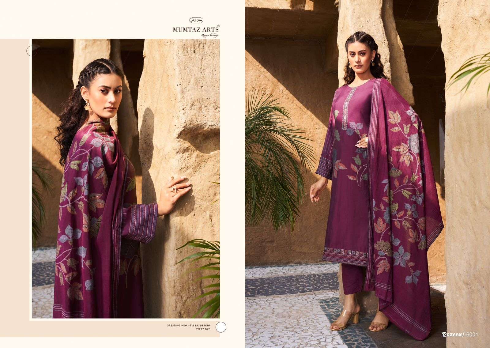 Mumtaz Rozeen Viscose Designer Wholesale Indian suits
