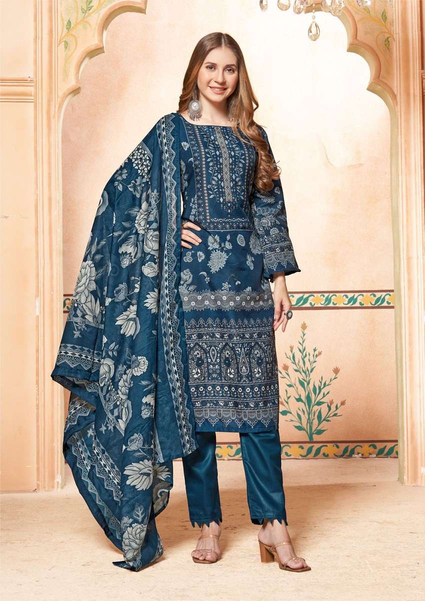 Nafisa Esra Vol 4 Karachi Suits Cotton Ladies Dress Materials for Resale