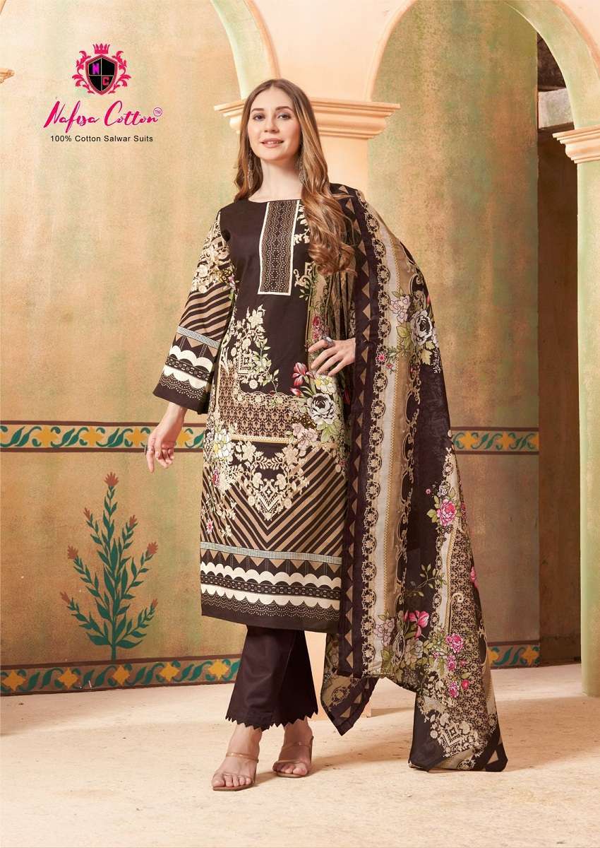 Nafisa Esra Vol 4 Karachi Suits Cotton Ladies Dress Materials for Resale