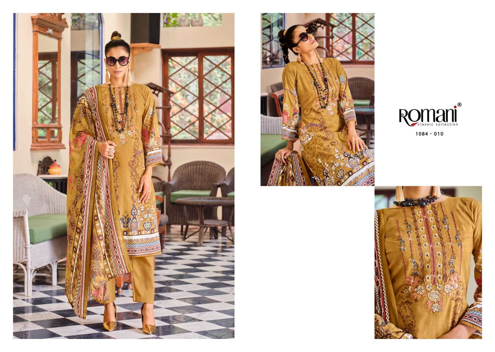 Romani Aarzu Premium Soft Cotton Surat Silk Dress Materials