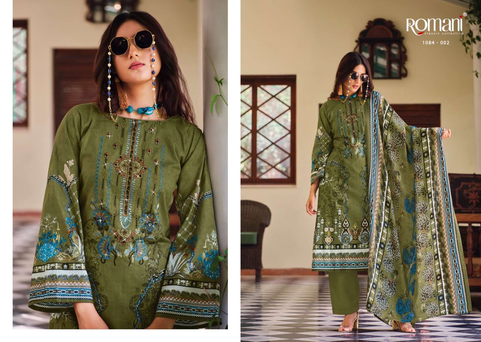 Romani Aarzu Premium Soft Cotton Surat Silk Dress Materials