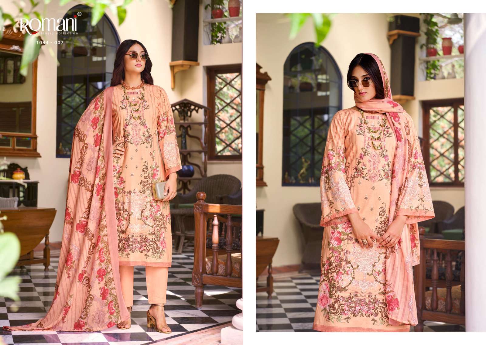 Romani Aarzu Premium Soft Cotton Surat Silk Dress Materials