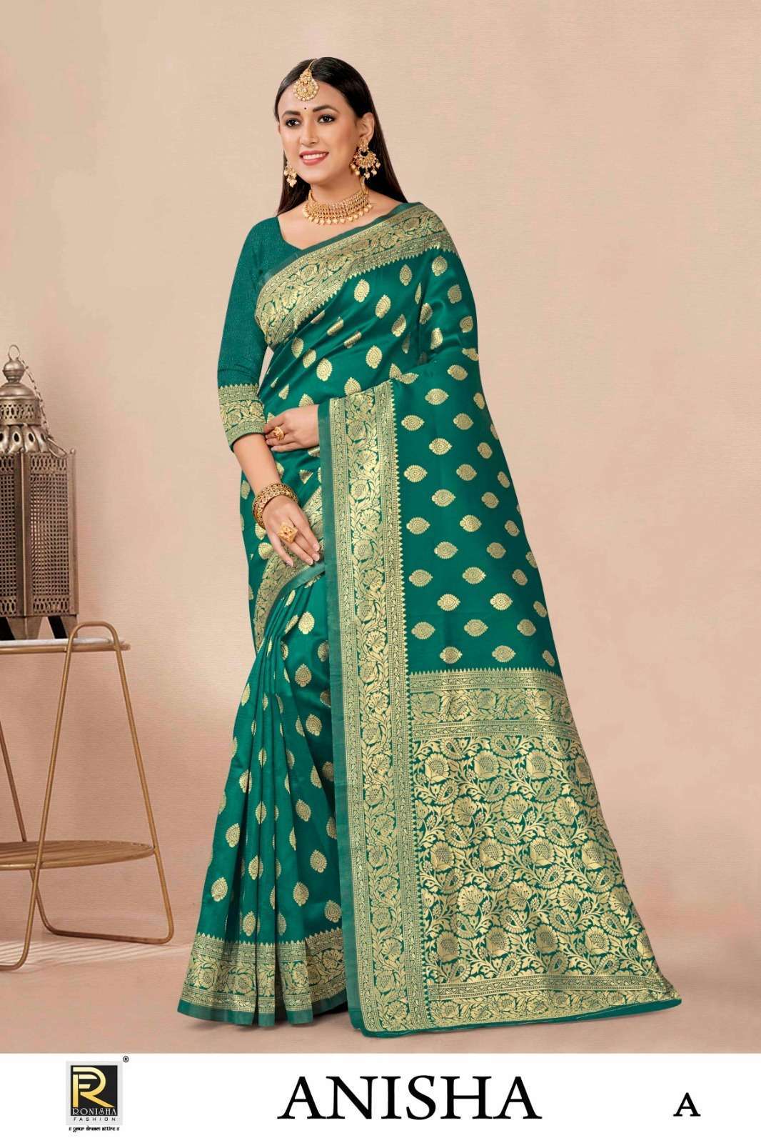Ronisha Anisha Banarasi Silk Cotton saree manufacturers in Ahmedabad