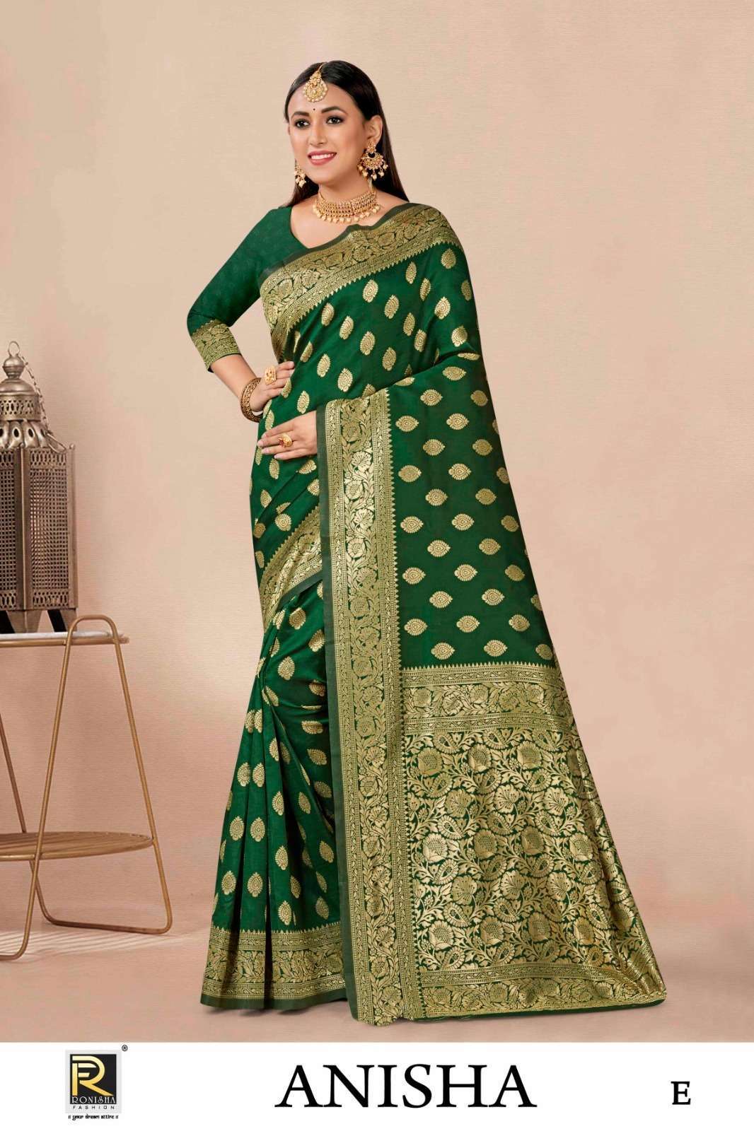 Ronisha Anisha Banarasi Silk Cotton saree manufacturers in Ahmedabad