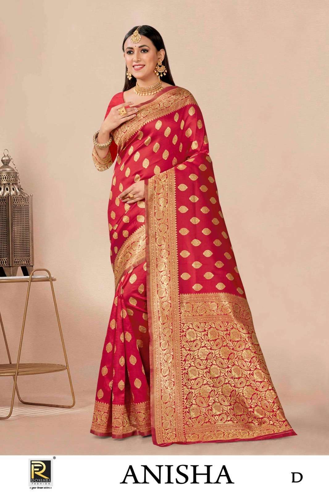 Ronisha Anisha Banarasi Silk Cotton saree manufacturers in Ahmedabad