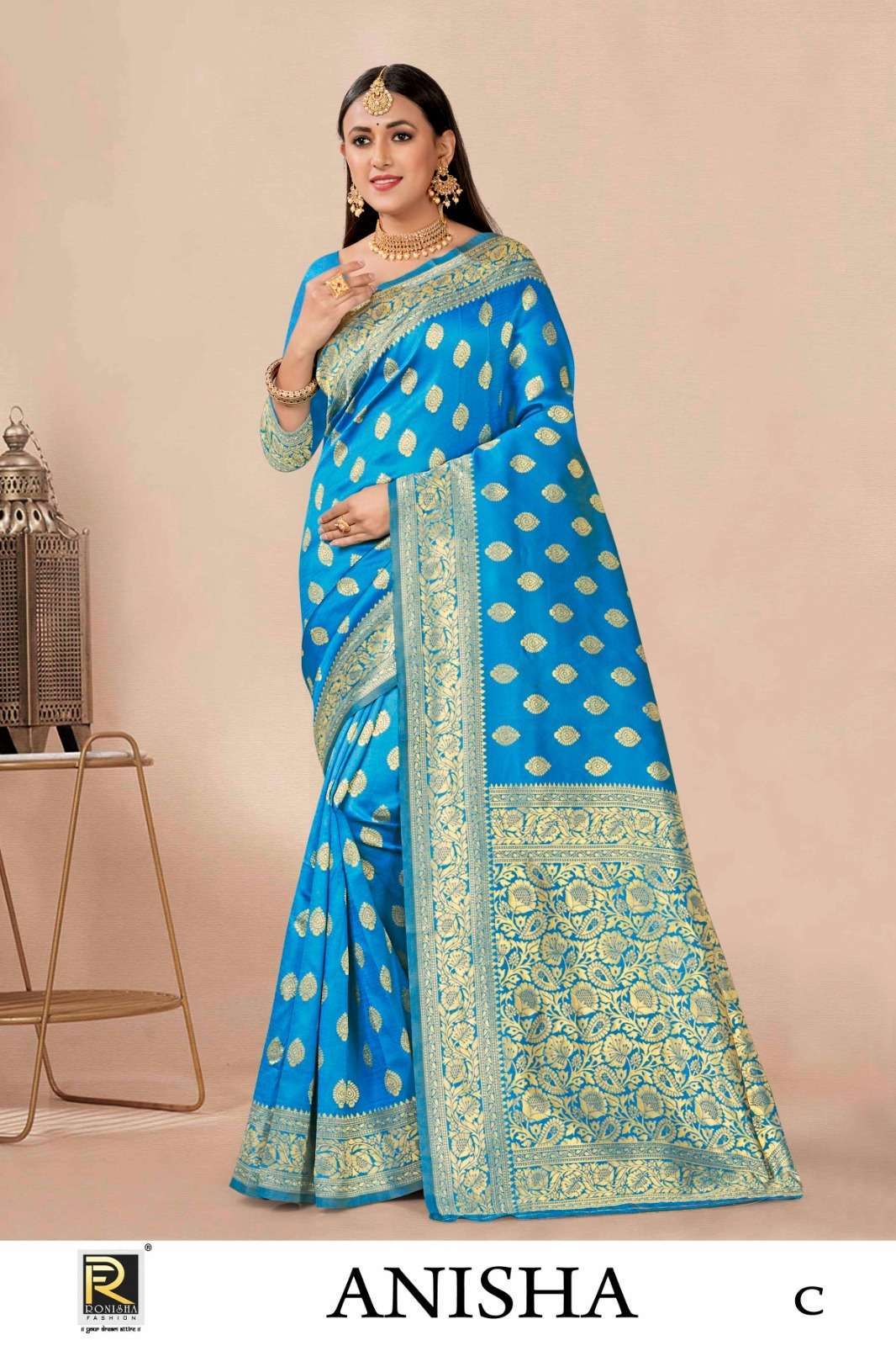 Ronisha Anisha Banarasi Silk Cotton saree manufacturers in Ahmedabad
