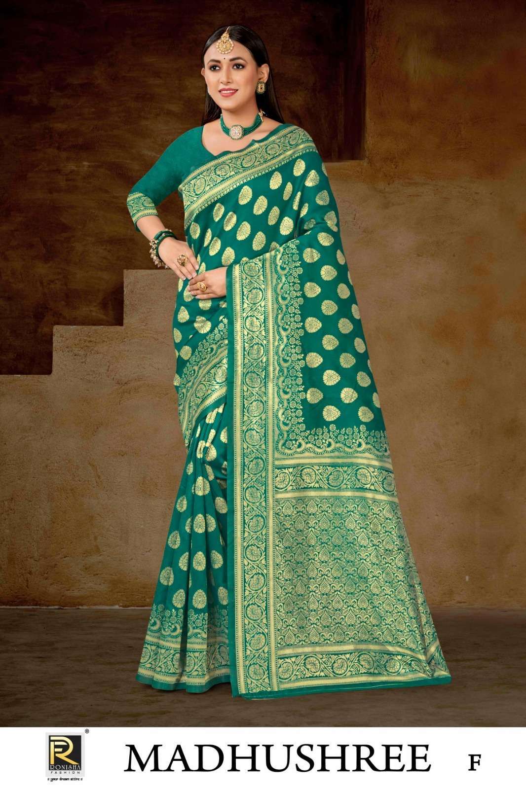 Ronisha Madhushree Banarasi Silk Banarasi saree manufacturers in Ahmedabad
