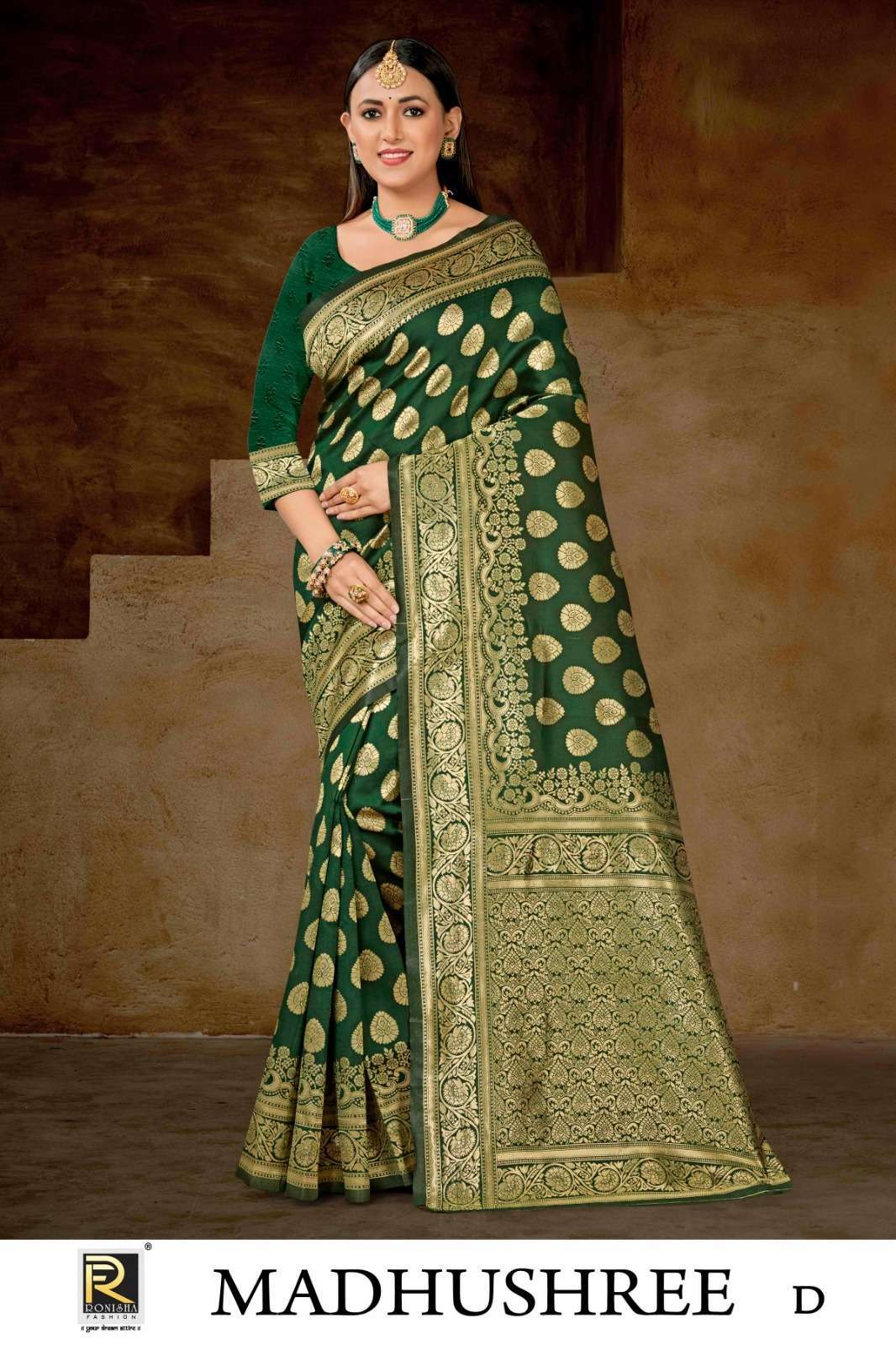 Ronisha Madhushree Banarasi Silk Banarasi saree manufacturers in Ahmedabad