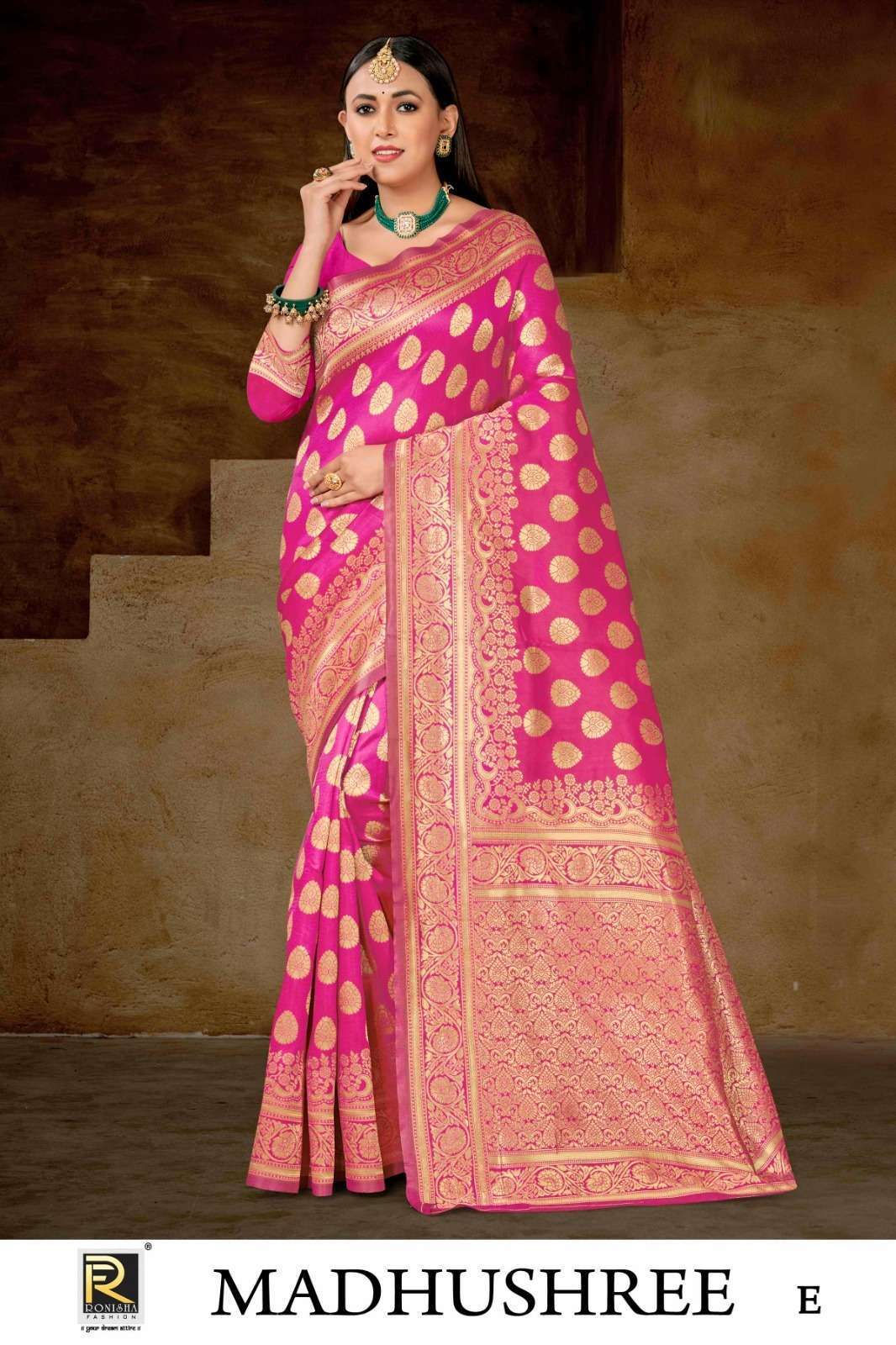Ronisha Madhushree Banarasi Silk Banarasi saree manufacturers in Ahmedabad