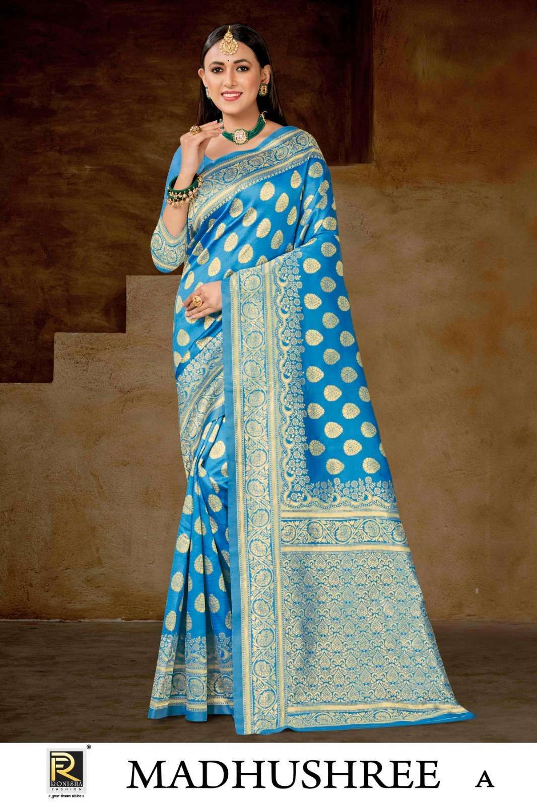 Ronisha Madhushree Banarasi Silk Banarasi saree manufacturers in Ahmedabad