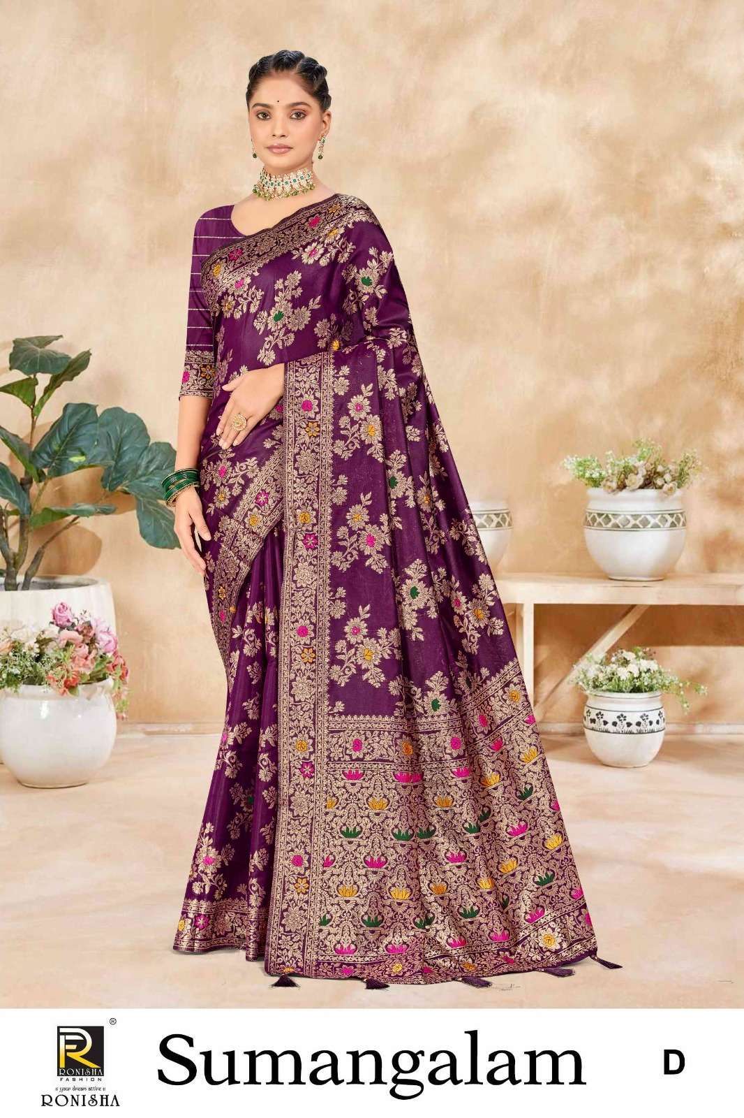 Ronisha Sumangalam Banarasi Silk  Wholesale Saree supplier