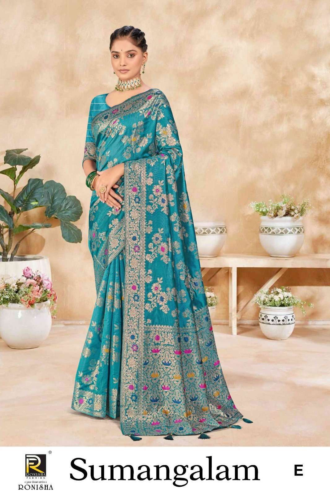 Ronisha Sumangalam Banarasi Silk  Wholesale Saree supplier