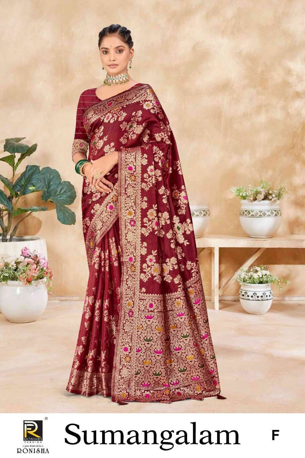 Ronisha Sumangalam Banarasi Silk  Wholesale Saree supplier