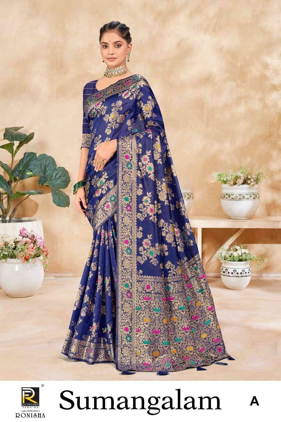 Ronisha Sumangalam Banarasi Silk  Wholesale Saree supplier
