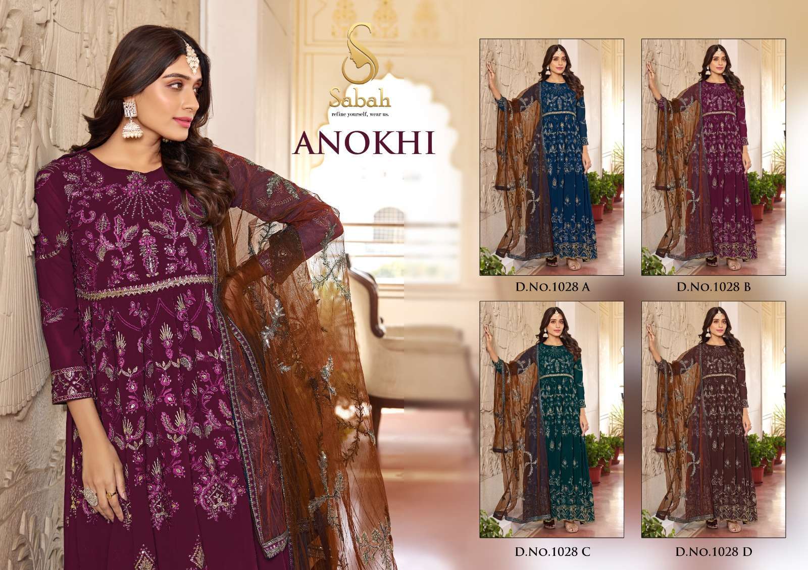 Sabah Anokhi Georgette Designer Surat Salwar Kameez online shopping