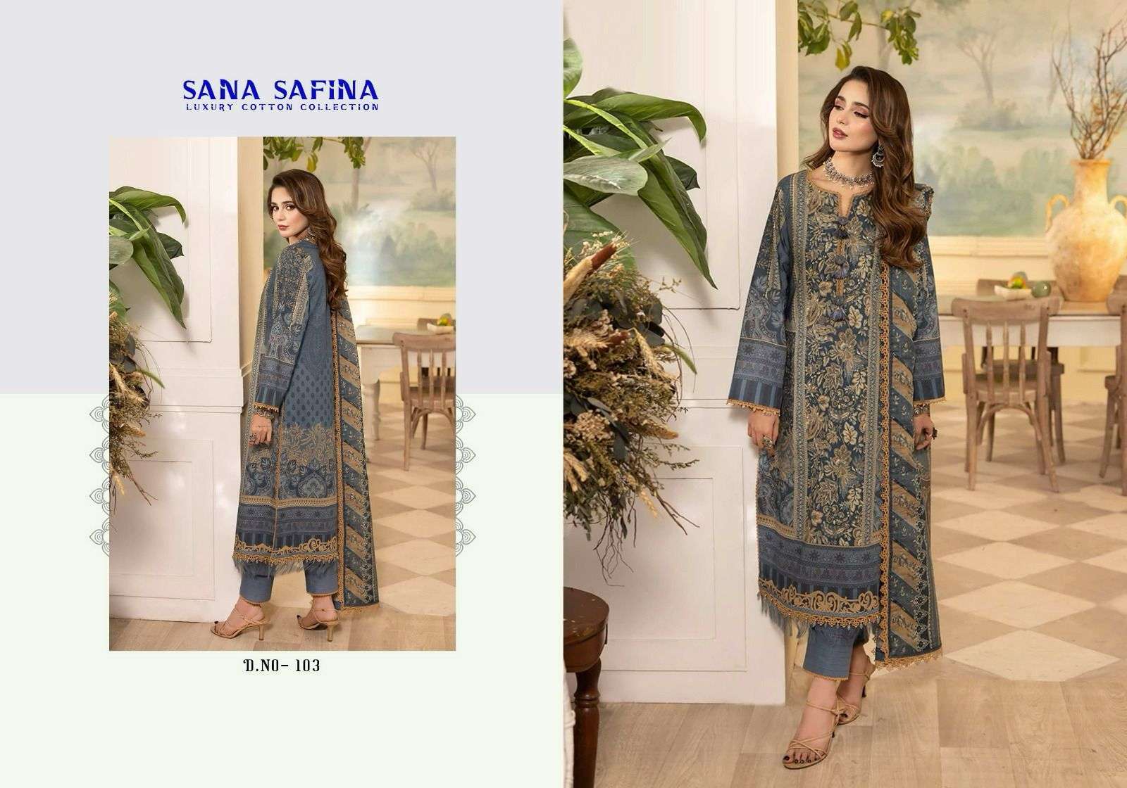 Sana Safina Vol 1 Luxury Cotton Karachi Wholesale dress material suppliers