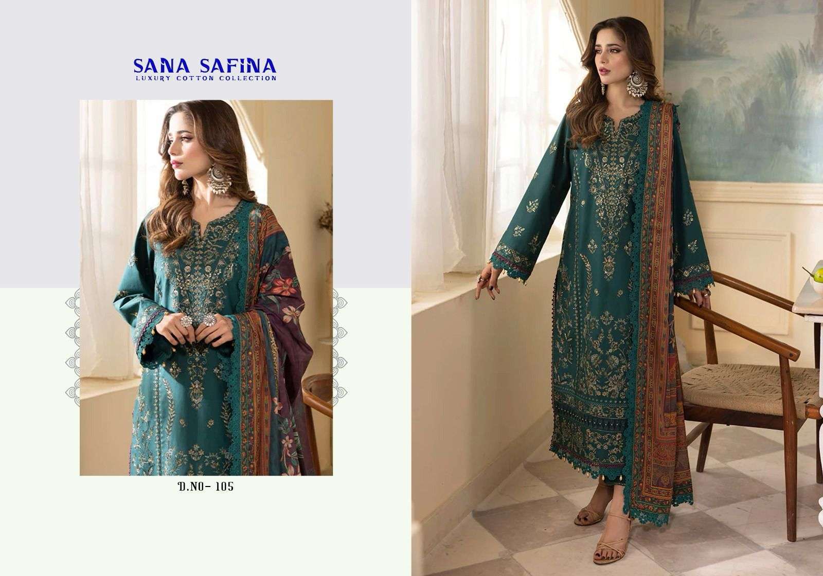 Sana Safina Vol 1 Luxury Cotton Karachi Wholesale dress material suppliers
